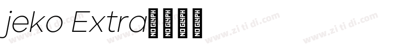 jeko Extra字体转换